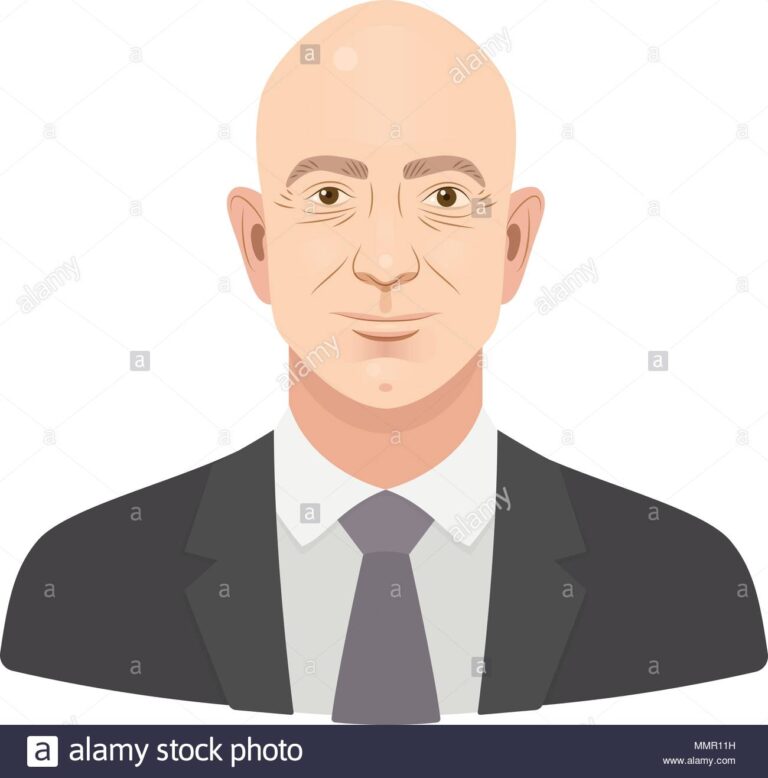 jeff-bezos-jeffrey-preston-bezos-the-famous-entrepreneur-and-founder-richest-businessman-vector-flat-portrait-isolated-on-a-white-background-MMR11H